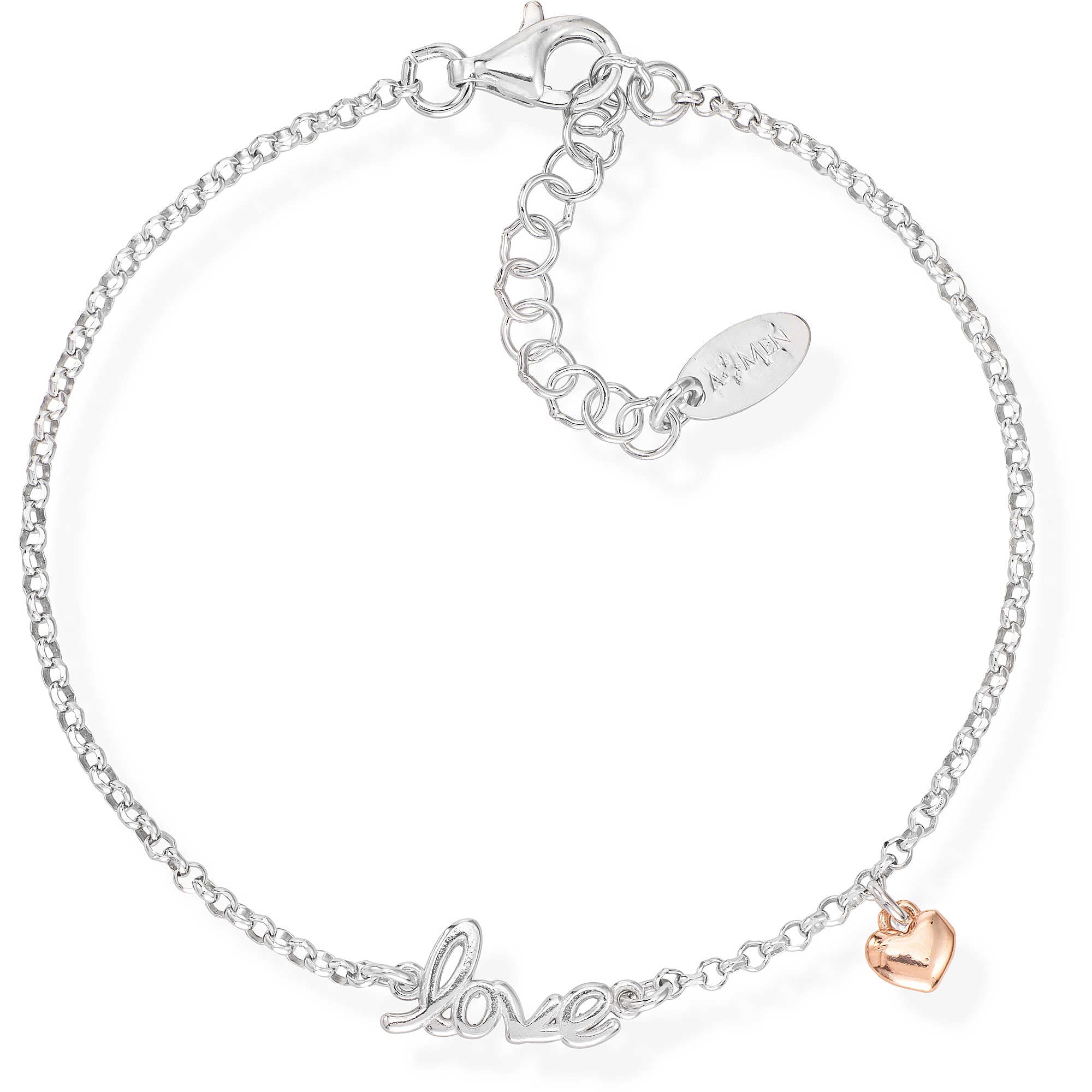 bracciale donna gioielli Amen love BRLOBR