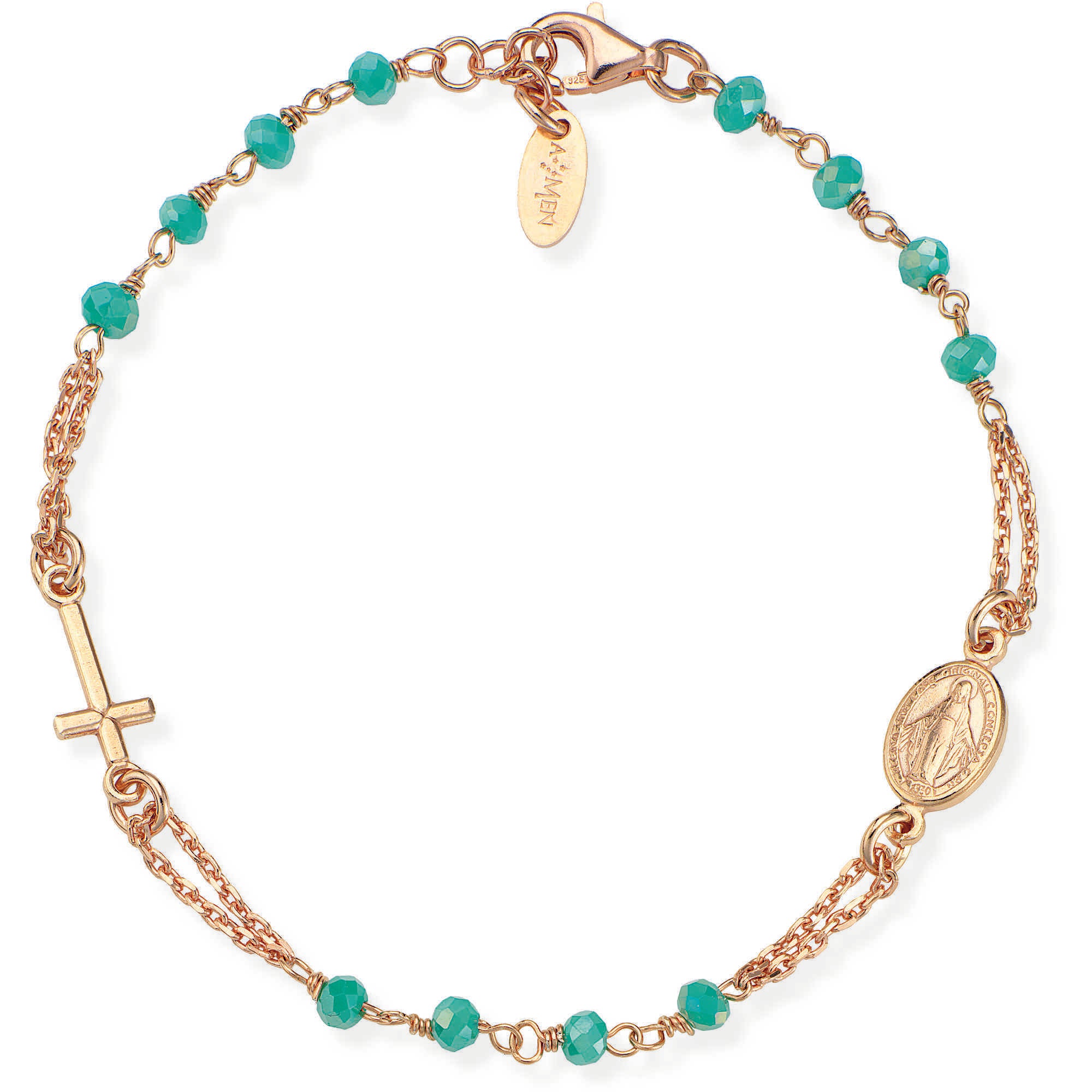 bracciale donna gioielli Amen Rosari BRORM3