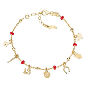 Bracciale Amen Dorato Charm Fortuna BRFOSMGR