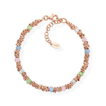 Bracciale Amen Intreccio e Cristalli Pastello BRDRM1