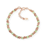 Bracciale Amen  Intreccio e Cristalli Verdi  BRDRVE