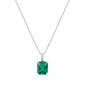 Collana Amen Cocktail Zirconi Verde e Bianchi CLCK1REBVEZ