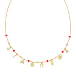 Collana Amen Dorata Charm Fortuna  CLFOSMGR