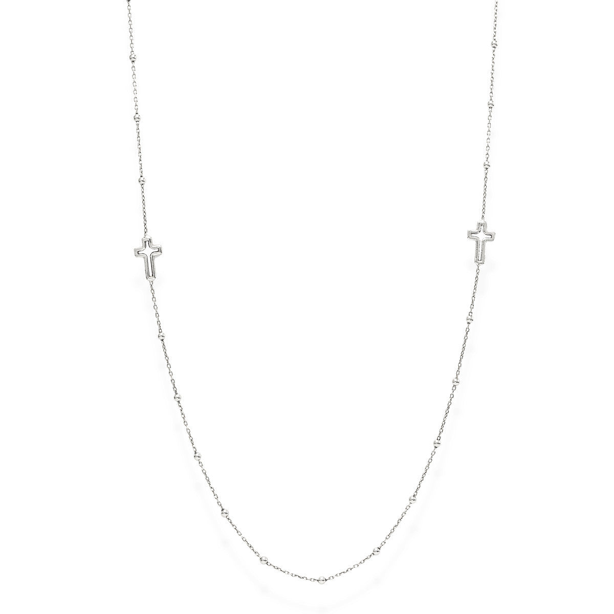 Collana Amen  Girocollo Croci Rodio CLCRB1