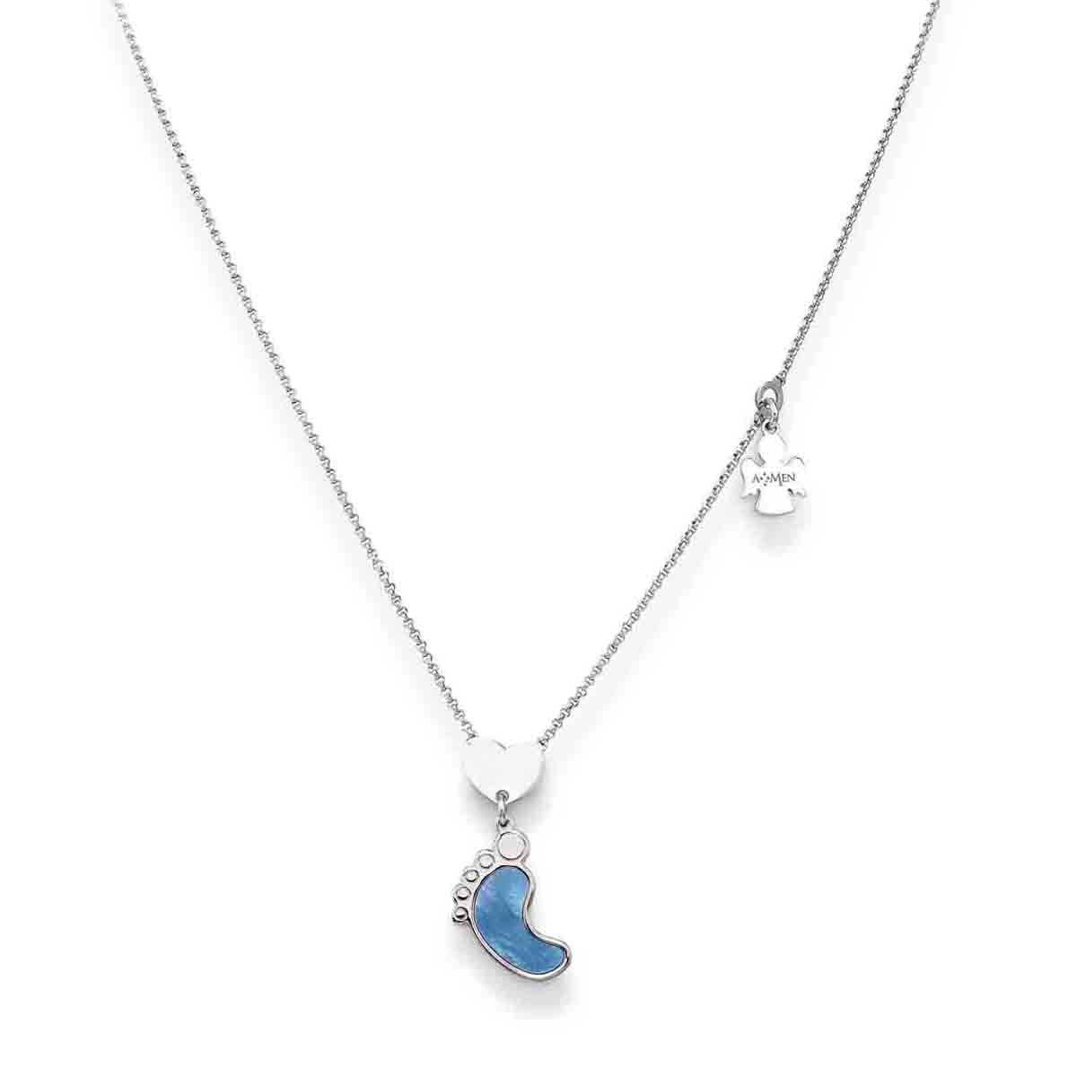 Collana Amen  Piede Bimbo CPIEBBL