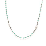 Collana Amen Rosario girocollo Cristalli Tiffany CROBT3