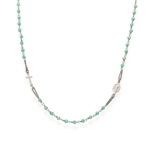 Collana Amen Rosario girocollo Cristalli Tiffany CROBT3