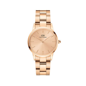 OROLOGIO DANIEL WELLINGTON ICONIC LINK UNITONE IN ACCIAIO ROSÈ 28MM DW00100401