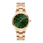 OROLOGIO DANIEL WELLINGTON  ICONIC LINK EMERALD IN ACCIAIO ROSÈ QUADRANTE VERDE 28MM DW00100421