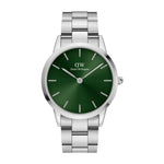 OROLOGIO DANIEL WELLINGTON ICONIC LINK EMERALD IN ACCIAIO CON QUADRANTE VERDE 40MM DW00100427