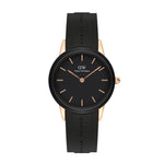 OROLOGIO DANIEL WELLINGTON  ICONIC MOTION IN SILICONE NERO E ACCIAIO ROSÈ 32MM DW00100426