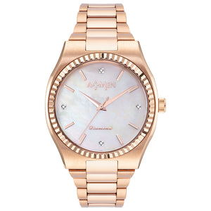 Orologio Amen con Diamanti Rosè  WDIRB4D
