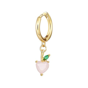 Orecchini pendenti Fruit & Jewels Pesca in Ottone Pvd Oro
