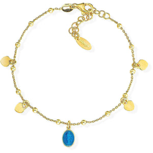 Bracciale donna argento 925 Amen BRMSHGBL Madonna Miracolosa