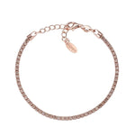 Bracciale Amen Tennis da Donna in Argento con Zirconi champagne BTRCH16