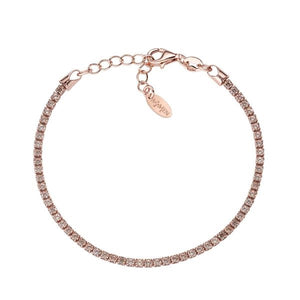 Bracciale Amen Tennis da Donna in Argento con Zirconi champagne BTRCH16