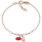 Bracciale Amen  Bacio e Mela da Donna in Argento Le Madreperle BRMPBORR